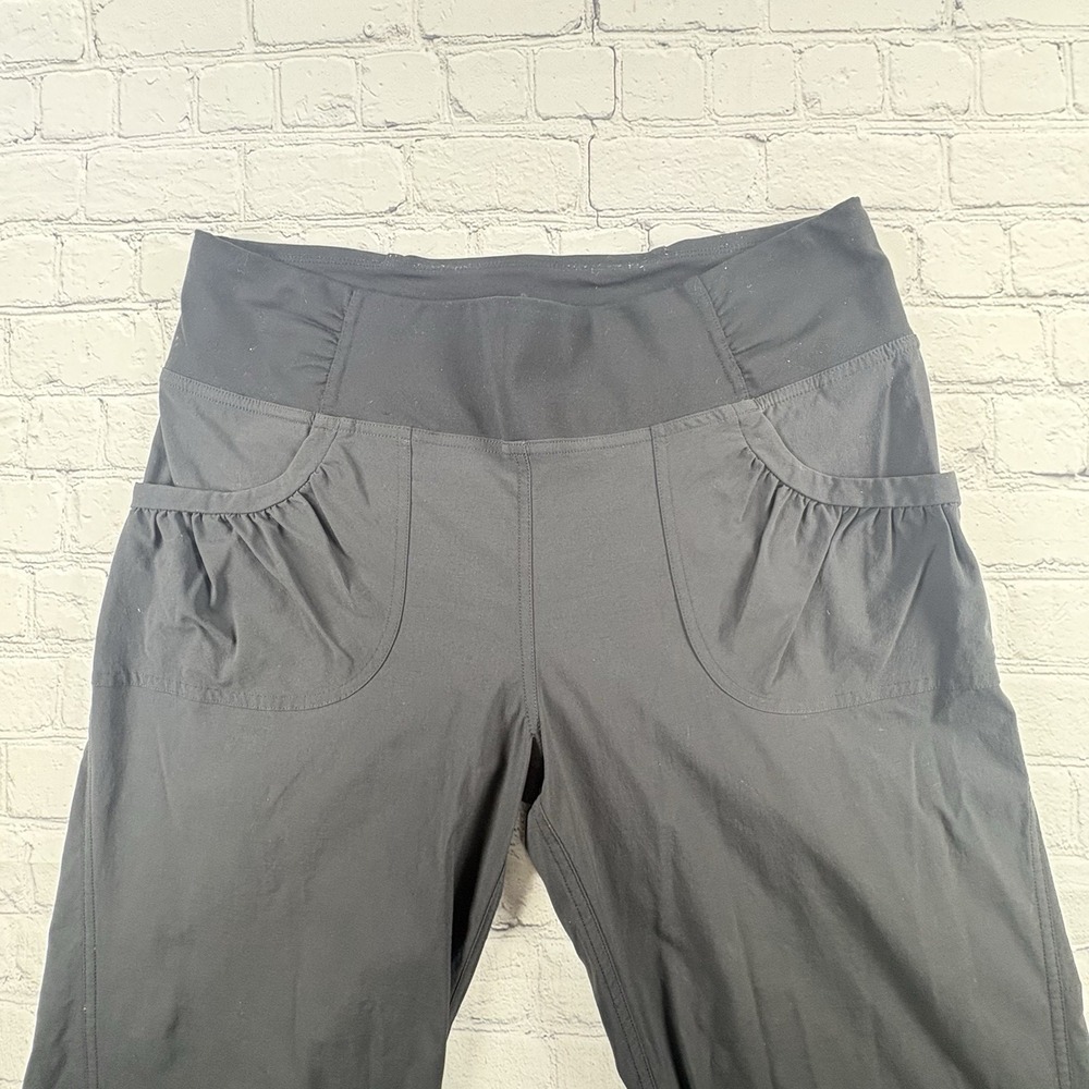 prAna Large Tall WOMENS SUMMIT PANTS Black Stretch - Picture 3 of 10